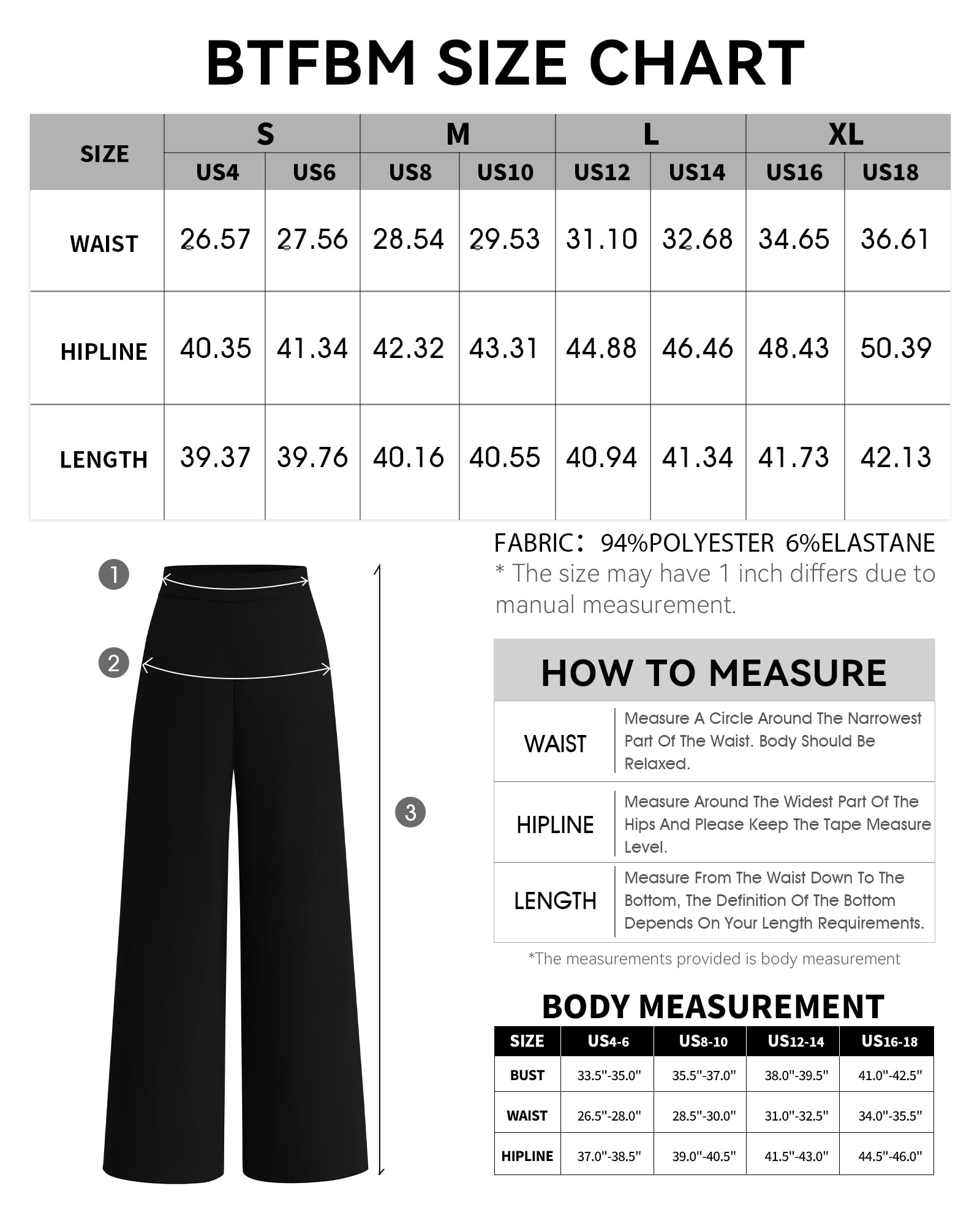 Foto 7 pulgar | Pantalones De Pierna Ancha Btfbm Para Mujer, Cintura Alta Y Elásticos Con Bolsillos - Venta Internacional.