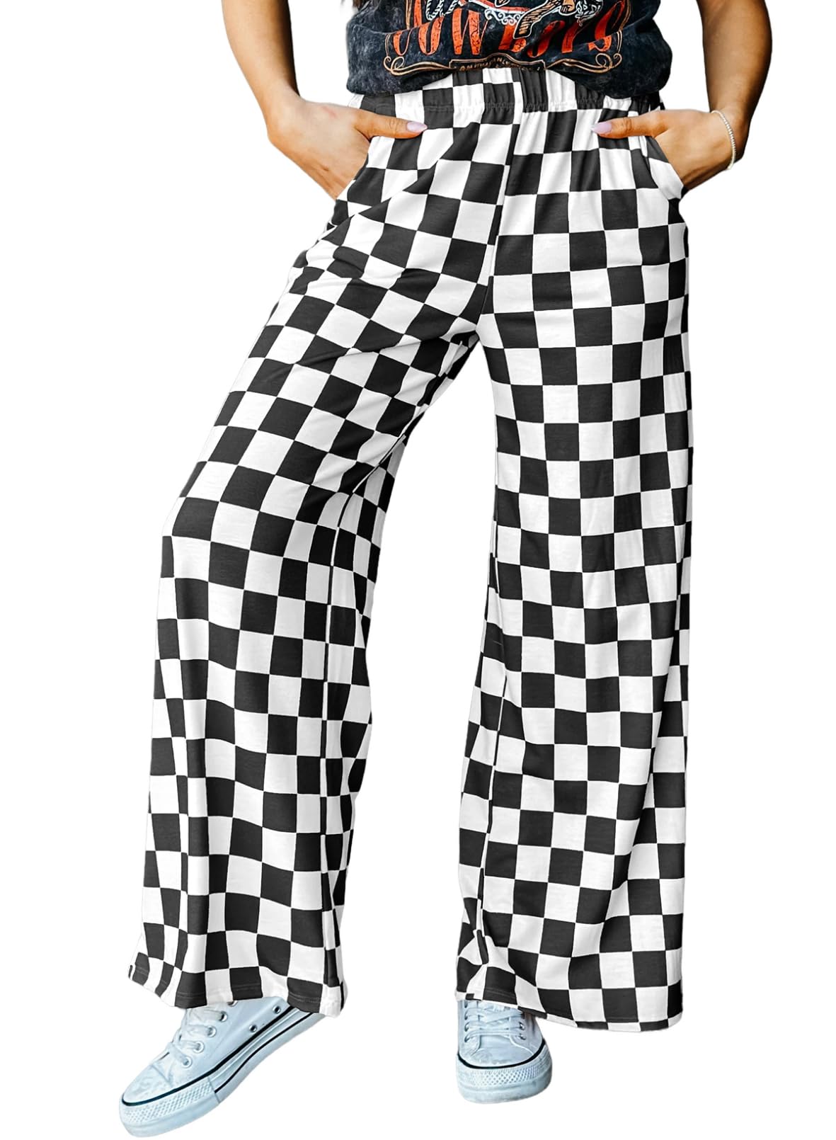Foto 2 pulgar | Pantalones Acelit A Cuadros Casuales Para Mujer Primavera Verano 2025 - Venta Internacional.