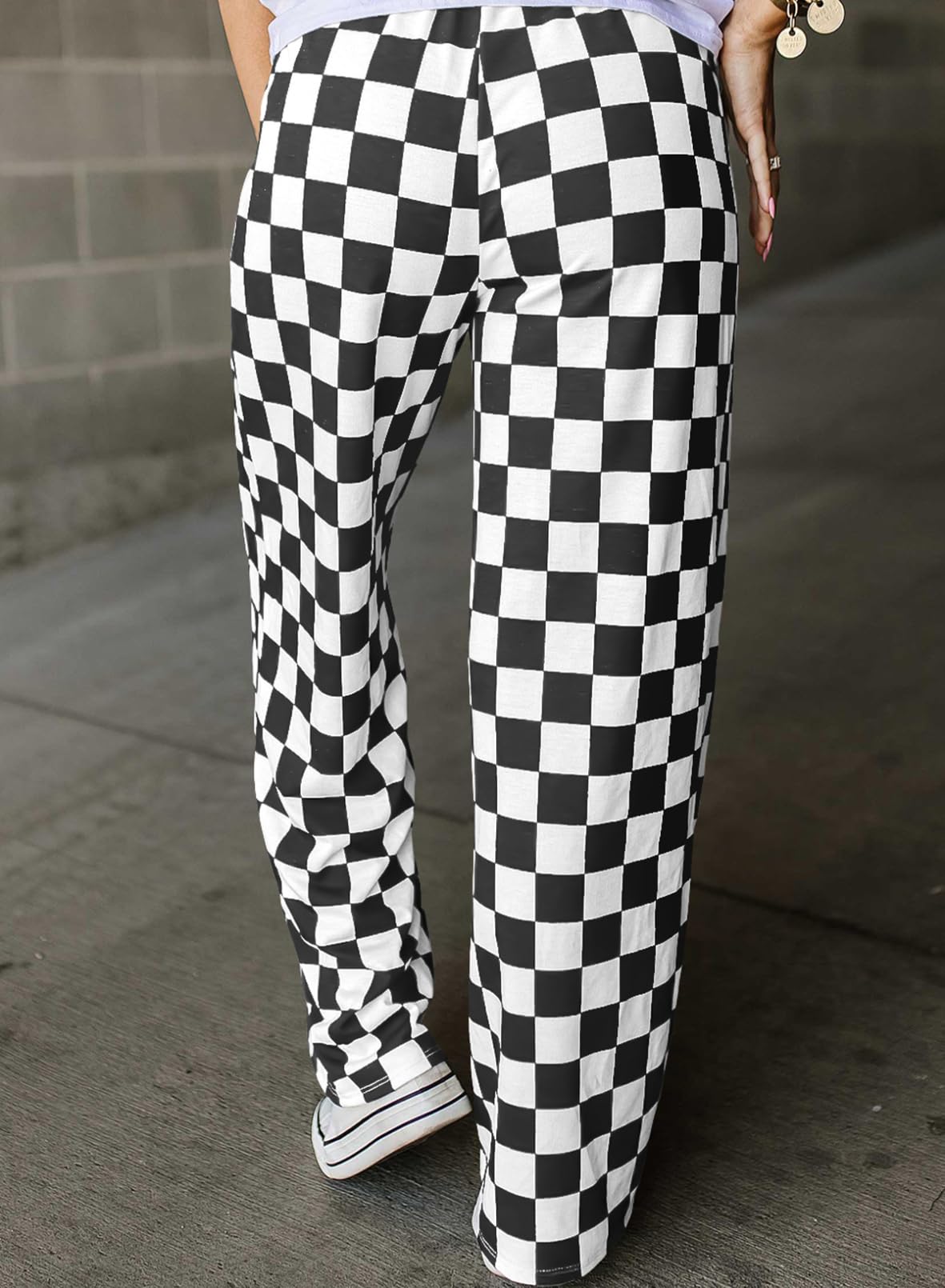 Foto 3 pulgar | Pantalones Acelit A Cuadros Casuales Para Mujer Primavera Verano 2025 - Venta Internacional.