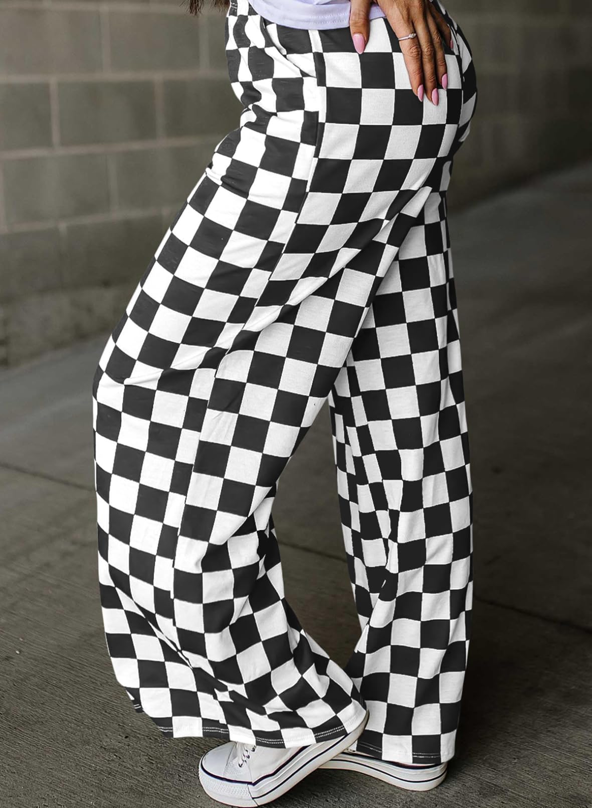 Foto 4 pulgar | Pantalones Acelit A Cuadros Casuales Para Mujer Primavera Verano 2025 - Venta Internacional.
