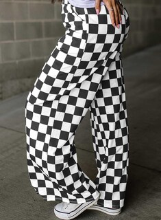 Foto 3 | Pantalones Acelit A Cuadros Casuales Para Mujer Primavera Verano 2025 - Venta Internacional.