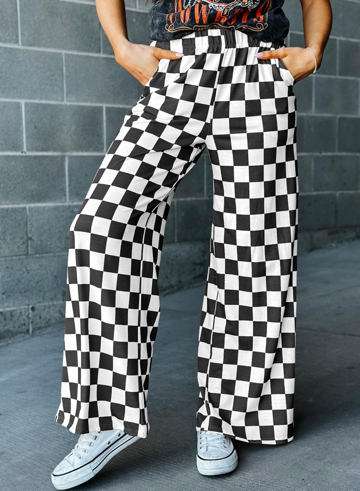Foto 5 pulgar | Pantalones Acelit A Cuadros Casuales Para Mujer Primavera Verano 2025 - Venta Internacional.