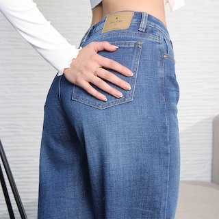 Foto 3 | Jeans Wide Leg Mujer Con Bolsillos