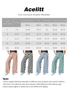 Foto 5 | Pantalones Acelit A Cuadros Casuales Para Mujer 2025, Primavera Y Verano, Verde - Venta Internacional.
