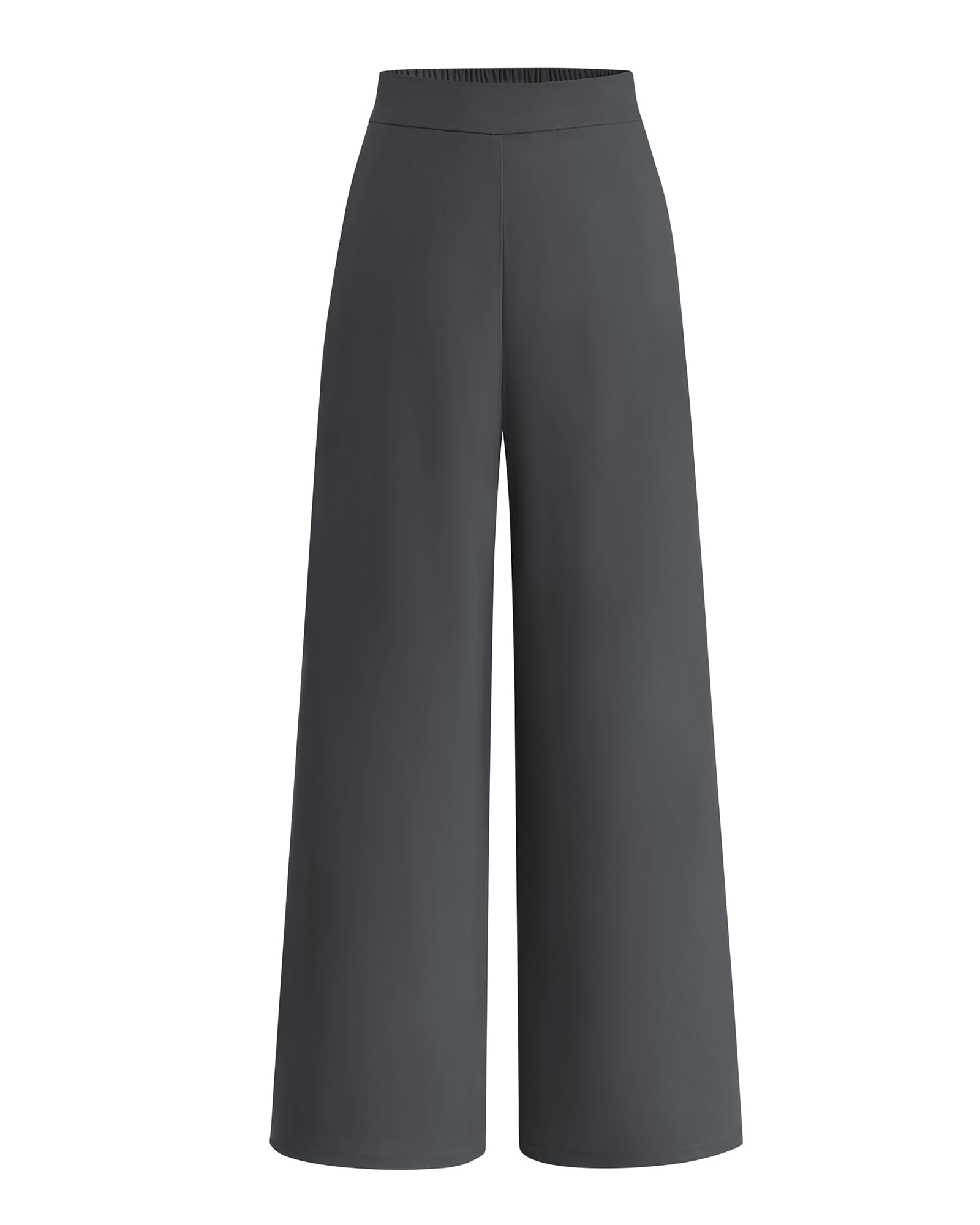 Foto 2 pulgar | Pantalones De Pierna Ancha Btfbm Para Mujer, Elásticos, Cintura Alta, Color Palazzo Grey - Venta Internacional.