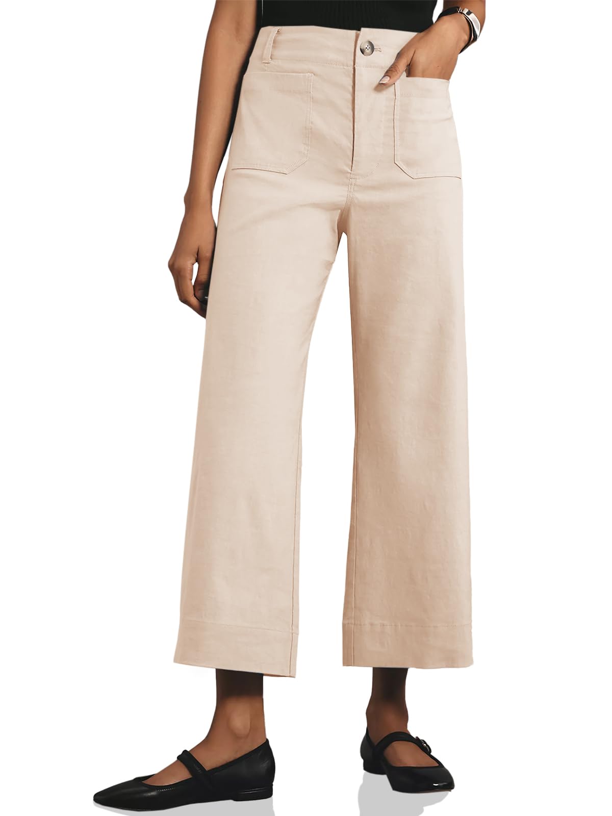 Pantalones Cortos De Pierna Ancha Cicy Bell De Cintura Alta Para Mujer - Venta Internacional.