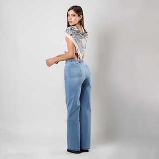 Foto 4 | Pantalón Recto Cadera Alta Para Mujer - Savi Basic
