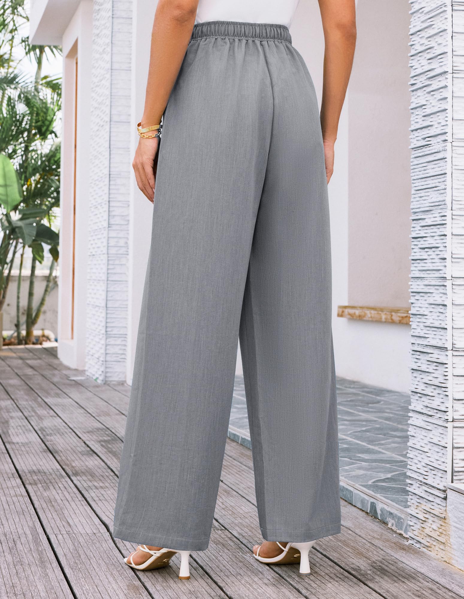 Foto 5 pulgar | Pantalones Grace Karin Con Cintura Elástica Para Mujer, Color Gris, 2xl - Venta Internacional.