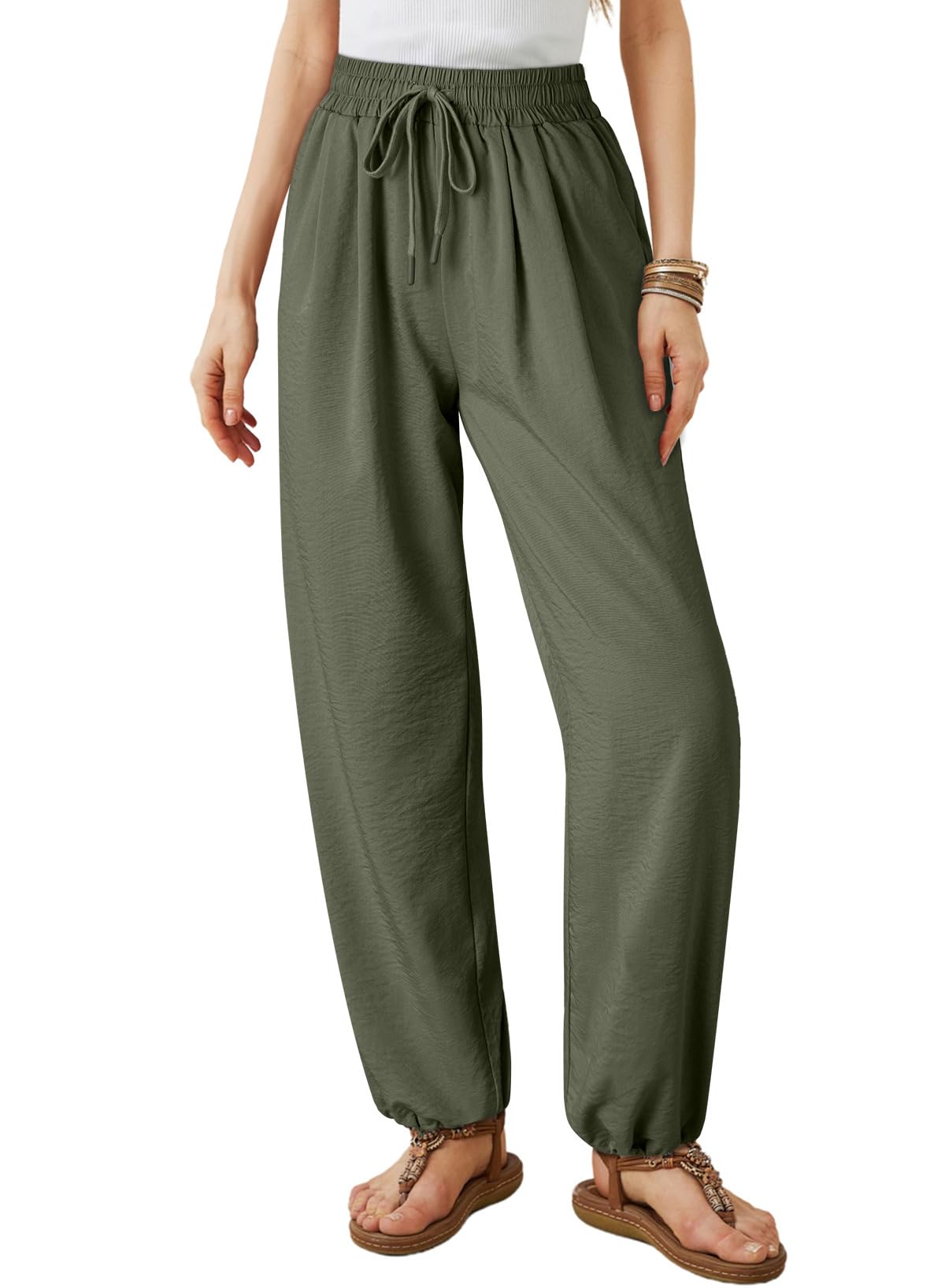 Pantalones Dokotoo 2025 Para Niñas, Color Verde Jungla, Talla S - Venta Internacional.