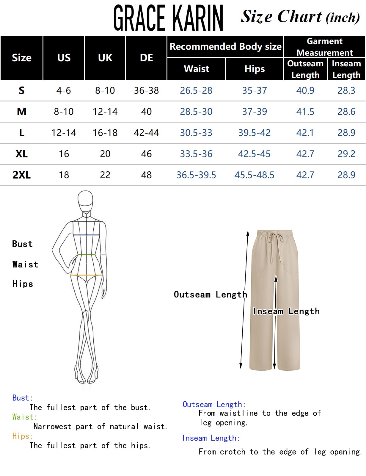 Foto 7 pulgar | Pantalones Palazzo Grace Karin De Verano Para Mujer, Color Albaricoque, Talla S - Venta Internacional.