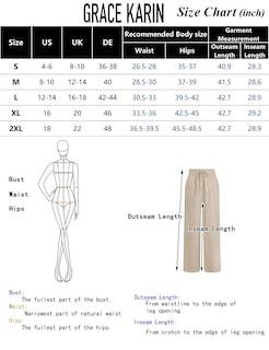 Foto 6 | Pantalones Palazzo Grace Karin De Verano Para Mujer, Color Albaricoque, Talla S - Venta Internacional.