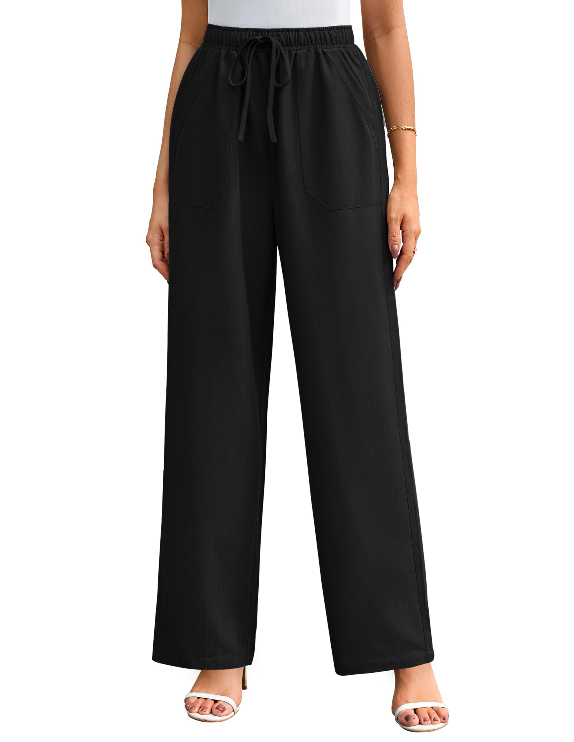 Foto 2 pulgar | Pantalones Casuales Grace Karin De Verano Con Cordón En La Cintura Y Pierna Ancha - Venta Internacional.