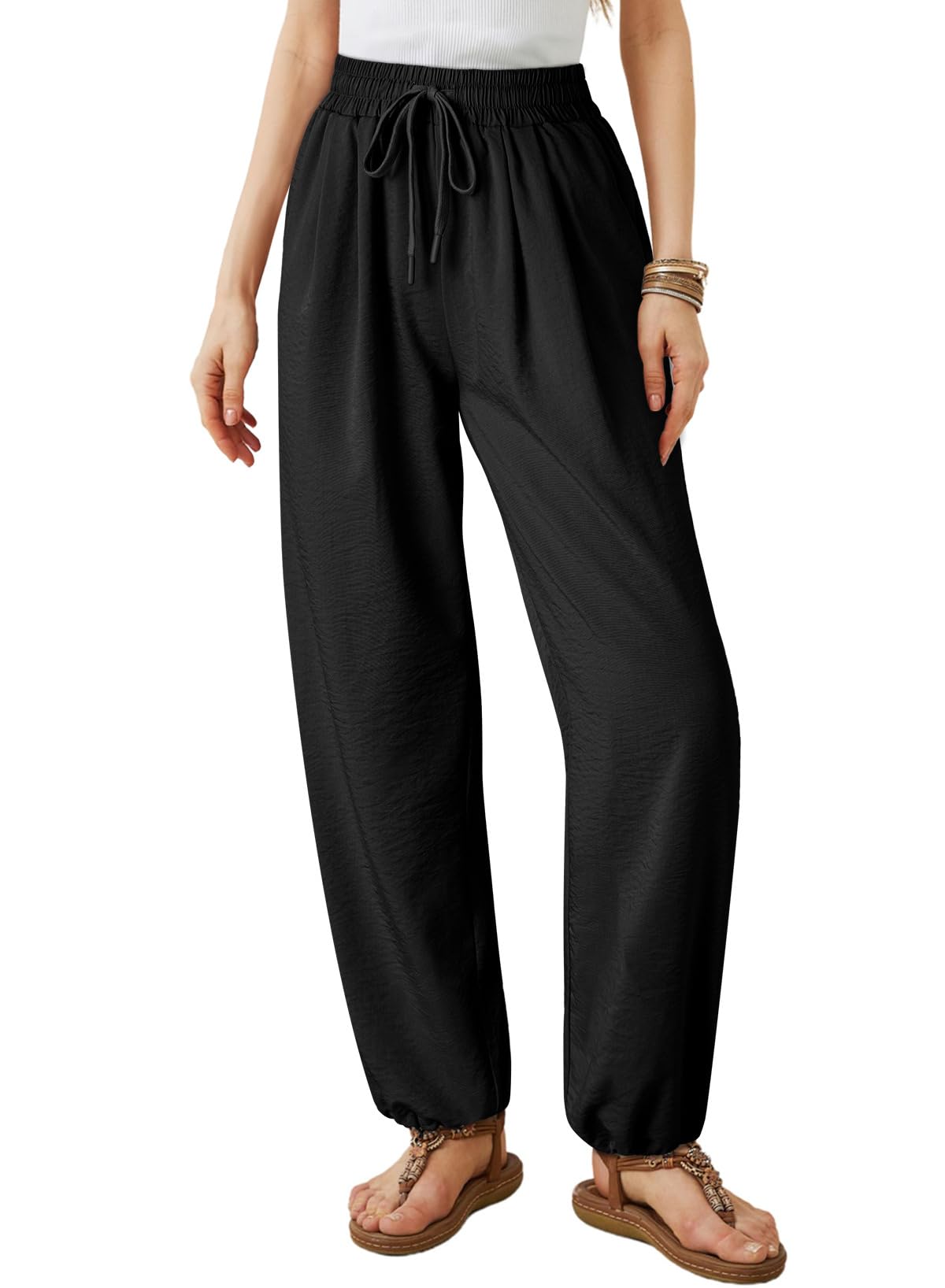 Foto 2 pulgar | Pantalones Anchos Dokotoo 2025 Para Mujer, Color Negro, Talla M - Venta Internacional.