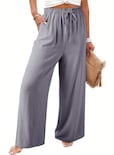 Pantalones Anchos Dokotoo Girls Palazzo Con Cordón Gris - Venta Internacional.