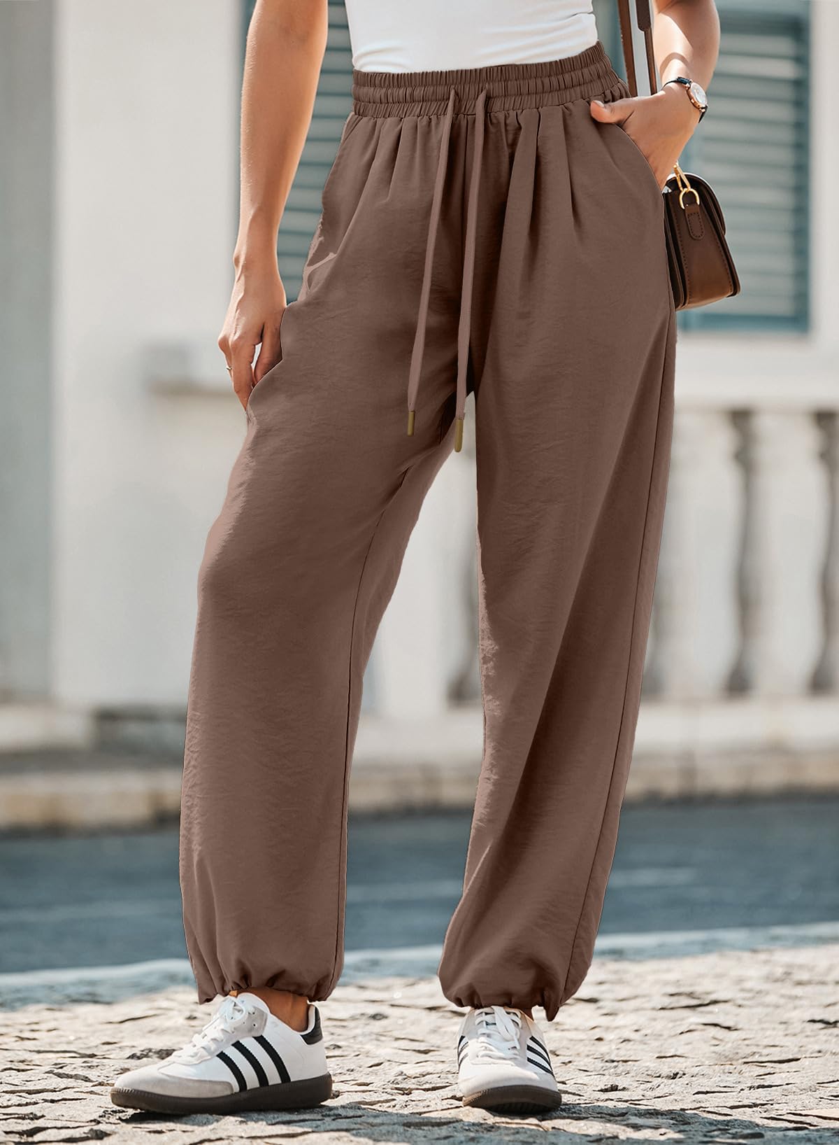 Foto 3 pulgar | Pantalones Cargo Dokotoo Lady Summer Boho 2025 De Cintura Alta, Color Marrón - Venta Internacional.