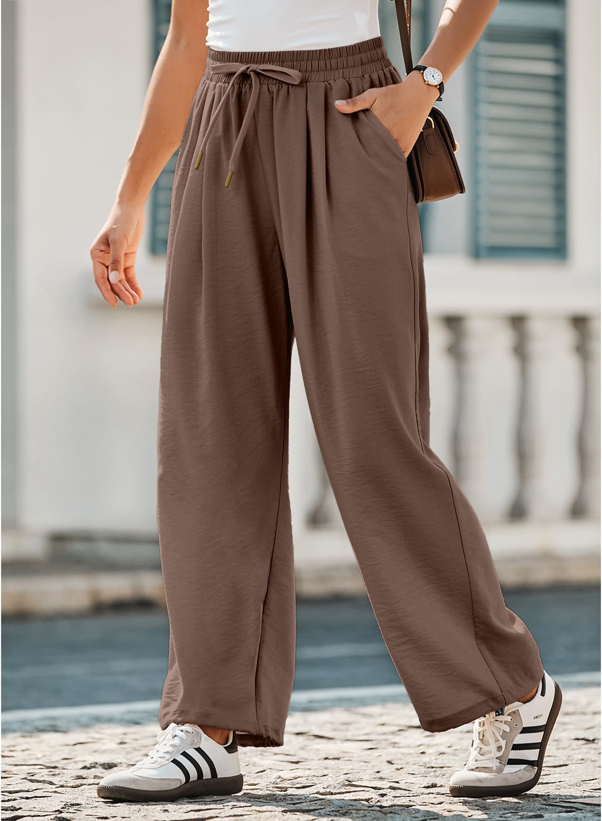 Foto 5 pulgar | Pantalones Cargo Dokotoo Lady Summer Boho 2025 De Cintura Alta, Color Marrón - Venta Internacional.