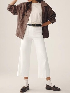 Foto 6 | Pantalones Cortos De Pierna Ancha Cicy Bell Para Mujer, Cintura Alta, Blancos - Venta Internacional.
