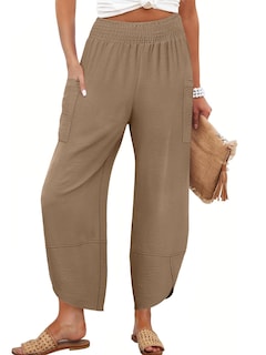 Foto 1 | Pantalones Capri Anrabess 2025 De Verano De Pierna Ancha Para Mujer - Venta Internacional.