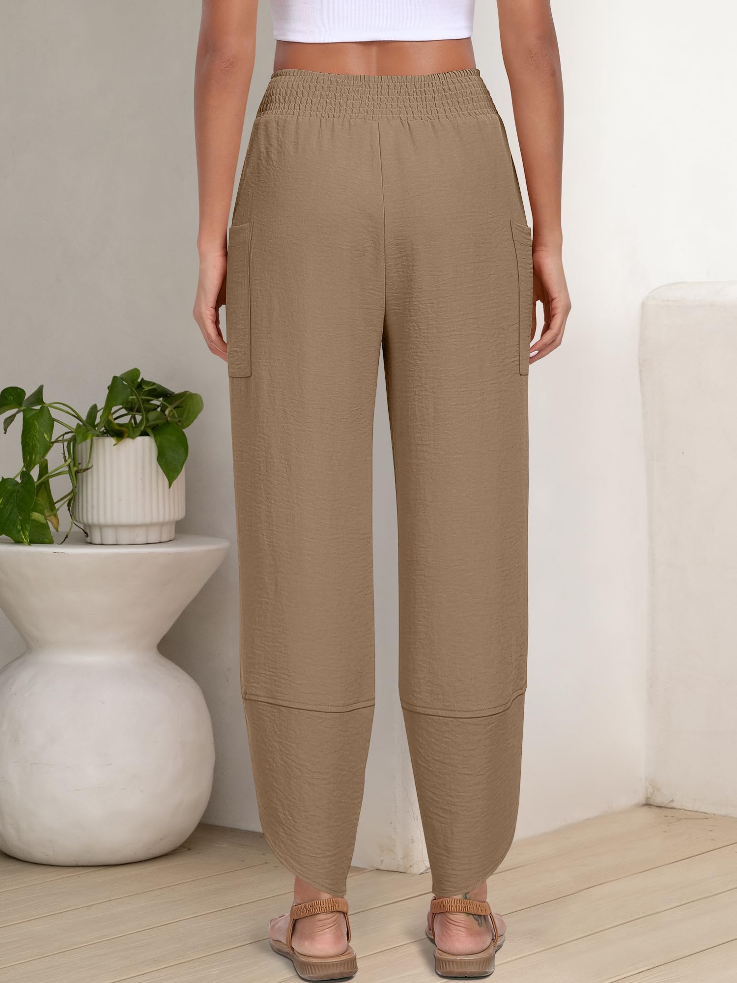 Foto 5 | Pantalones Capri Anrabess 2025 De Verano De Pierna Ancha Para Mujer - Venta Internacional.