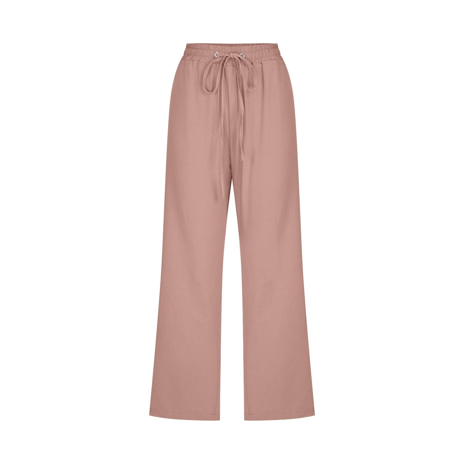 Foto 5 pulgar | Pantalones Capris Para Mujer, Lino Y Algodón, Cintura Holgada Con Cordón, E05 - Venta Internacional.