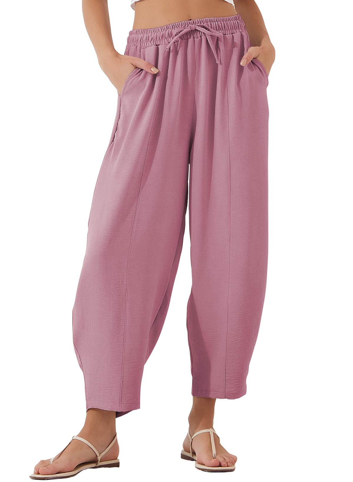 Foto 2 pulgar | Pantalón Holgados Evaless Rosa- Venta Internacional