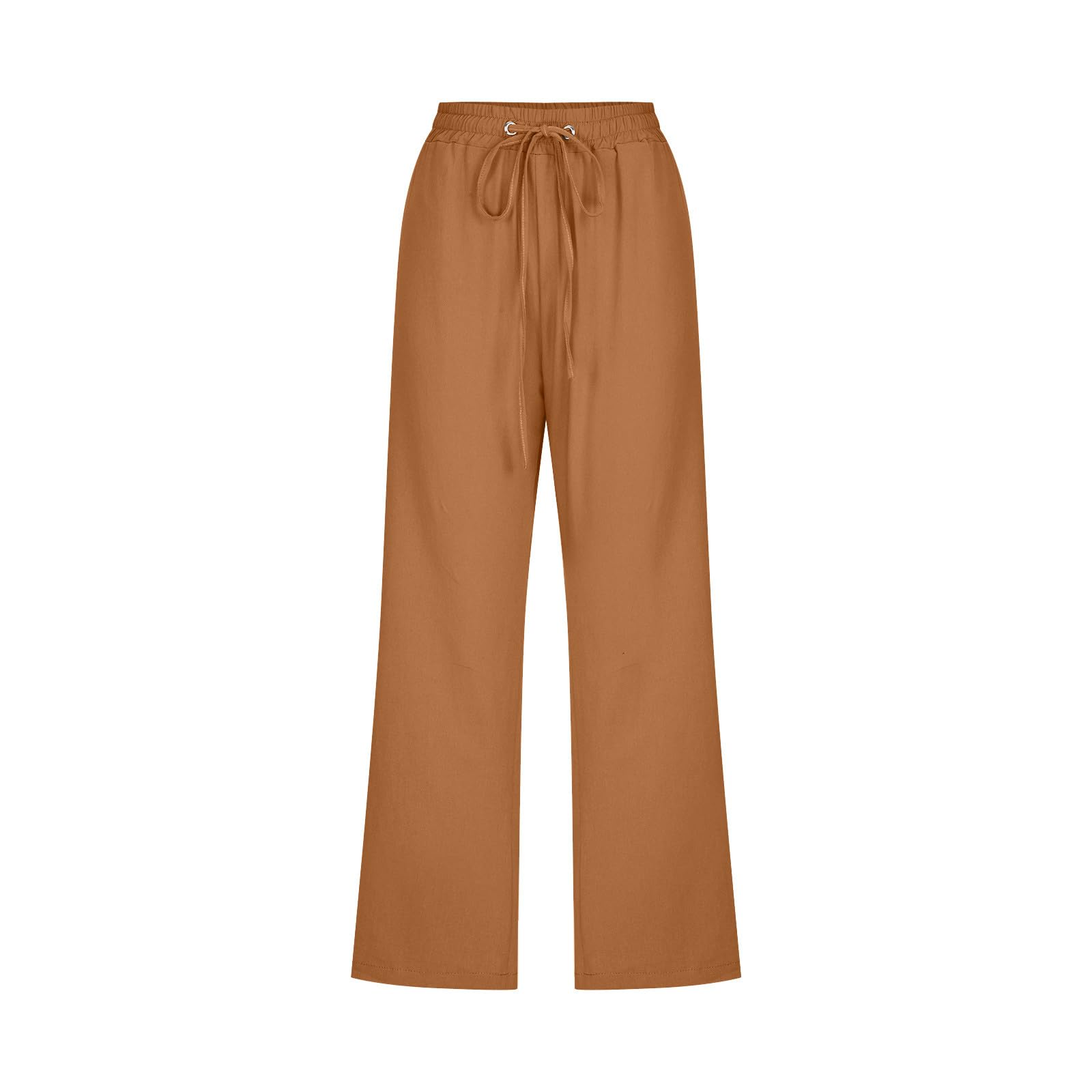 Foto 5 pulgar | Pantalones Capri Genéricos Sin Cordones Para Mujer De Lino Con Cordón D03 - Venta Internacional.