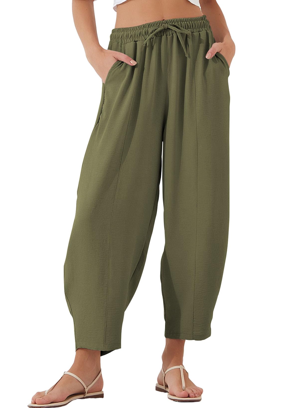Foto 2 pulgar | Pantalones Holgados Tipo Harén Evaless 2025, Ligeros Para Verano, Para Mujer - Venta Internacional.