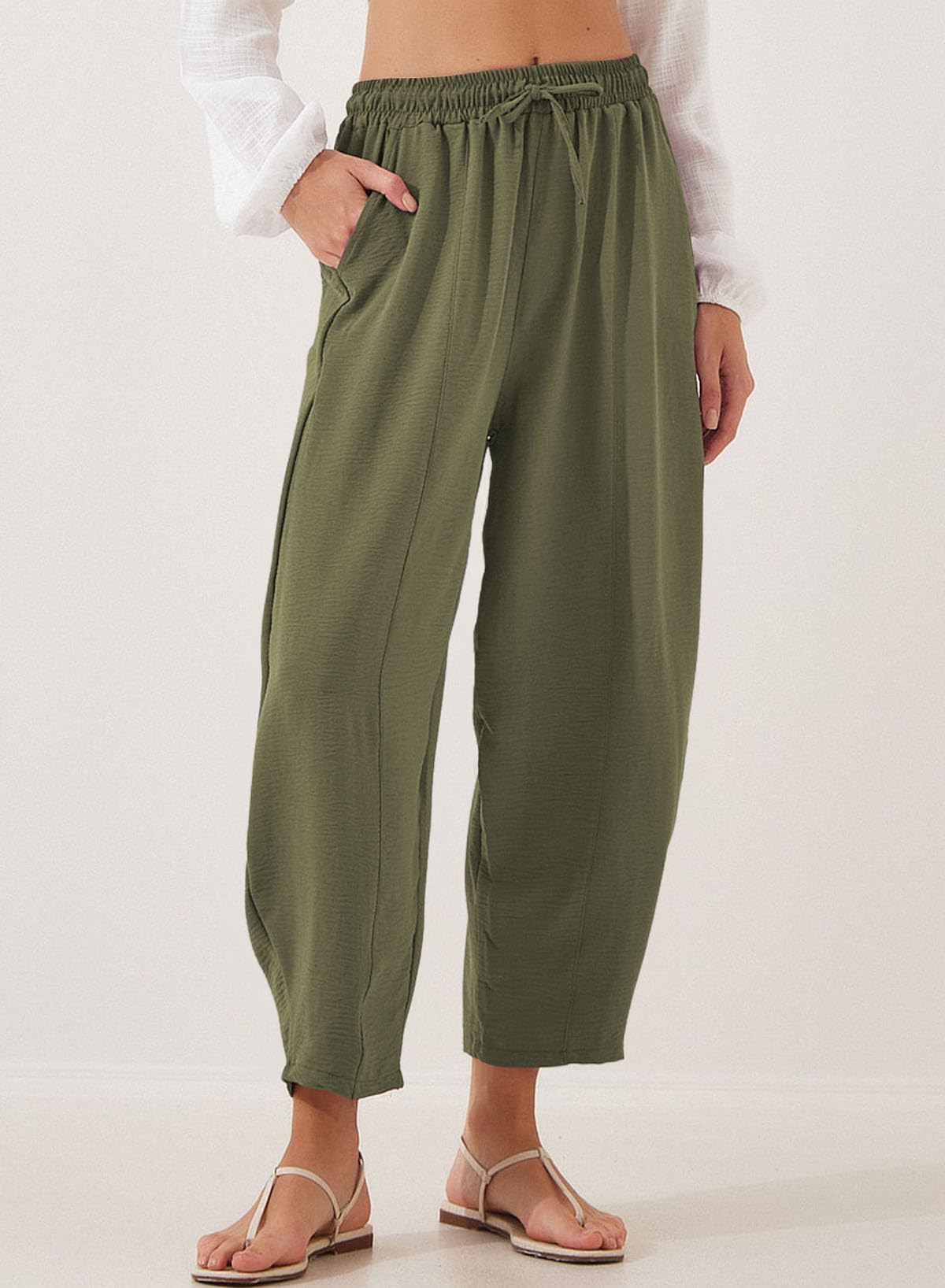 Foto 3 pulgar | Pantalones Holgados Tipo Harén Evaless 2025, Ligeros Para Verano, Para Mujer - Venta Internacional.