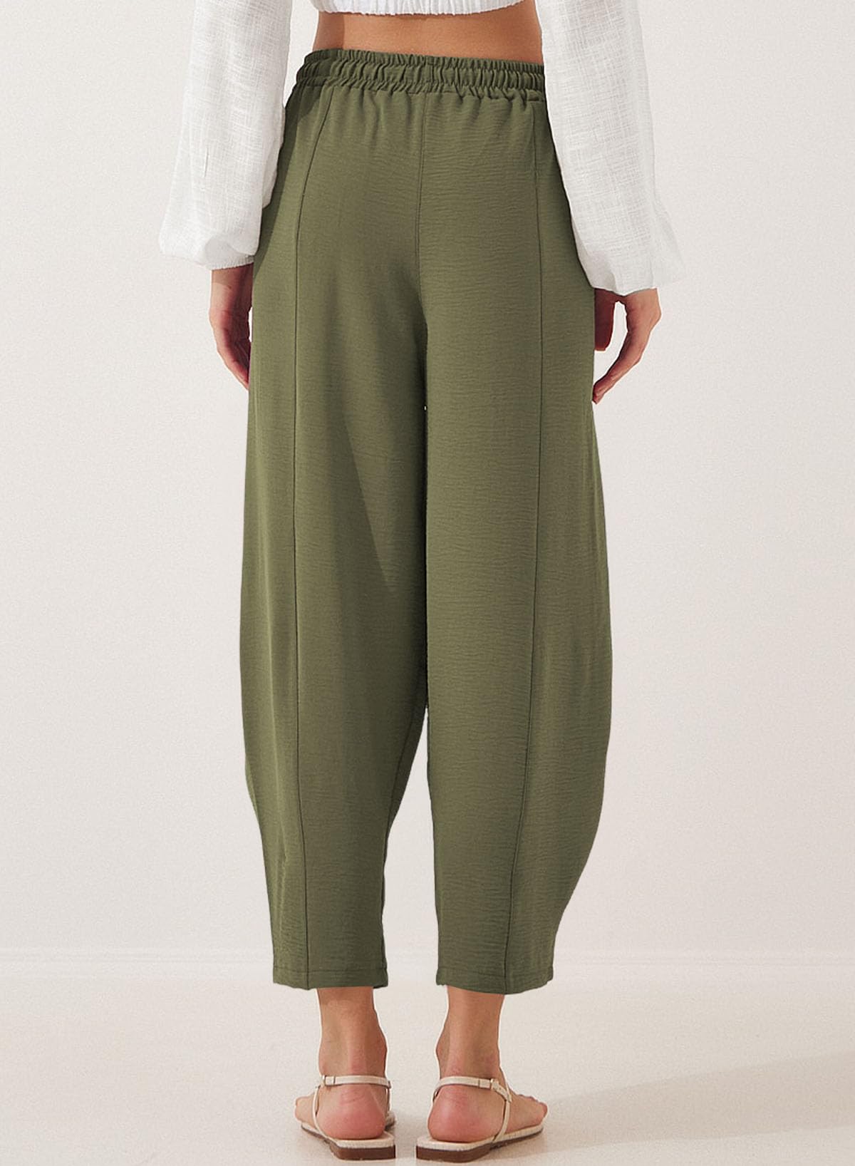Foto 4 pulgar | Pantalones Holgados Tipo Harén Evaless 2025, Ligeros Para Verano, Para Mujer - Venta Internacional.