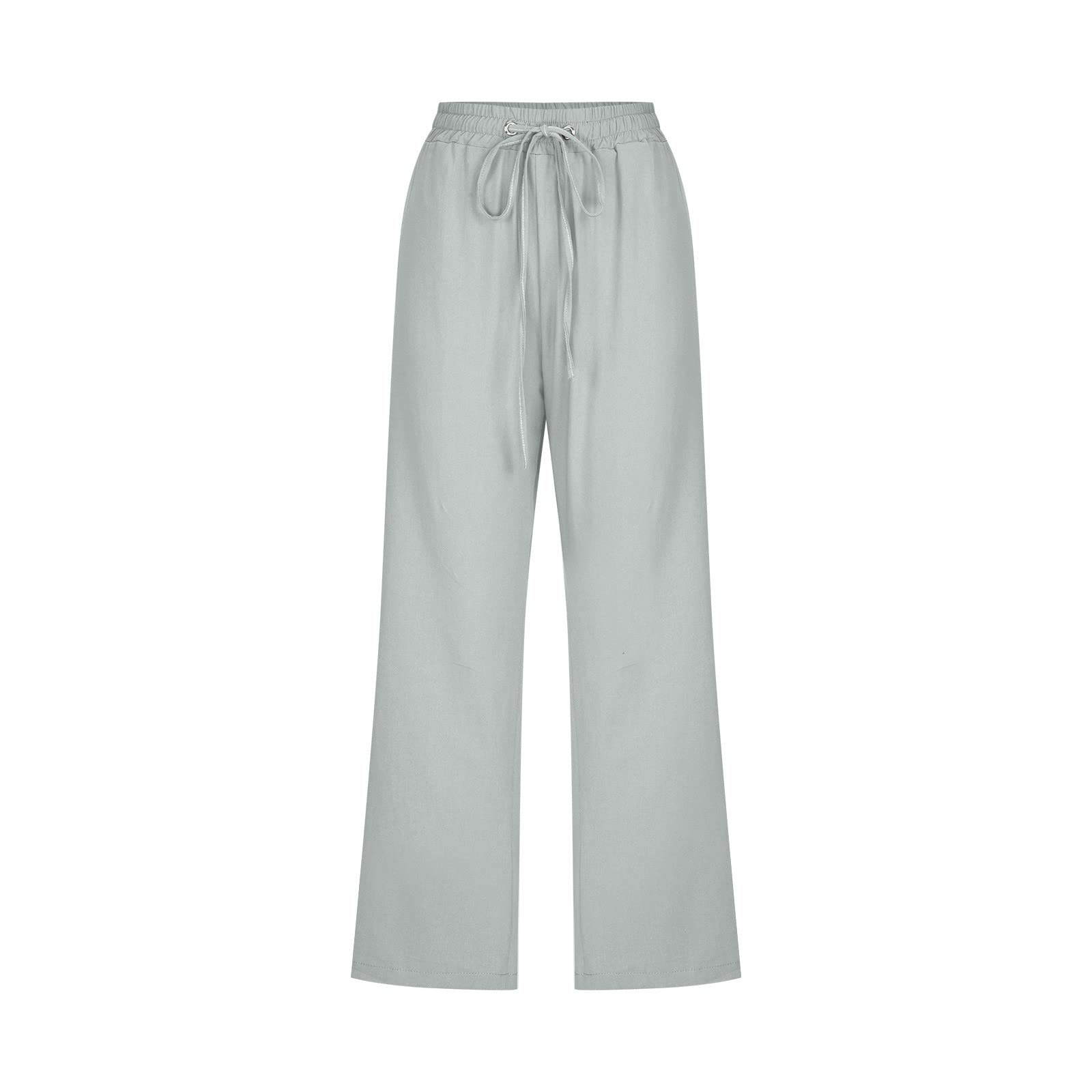 Foto 5 pulgar | Pantalones Capri De Lino Para Mujer, Talla Grande, Cintura Elástica - Venta Internacional.