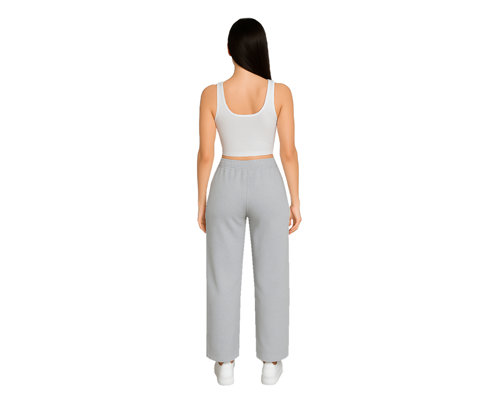 Foto 2 | Pantalón Deportivo Para Mujer Ocean Point  De Pierna Ancha Color Sólido