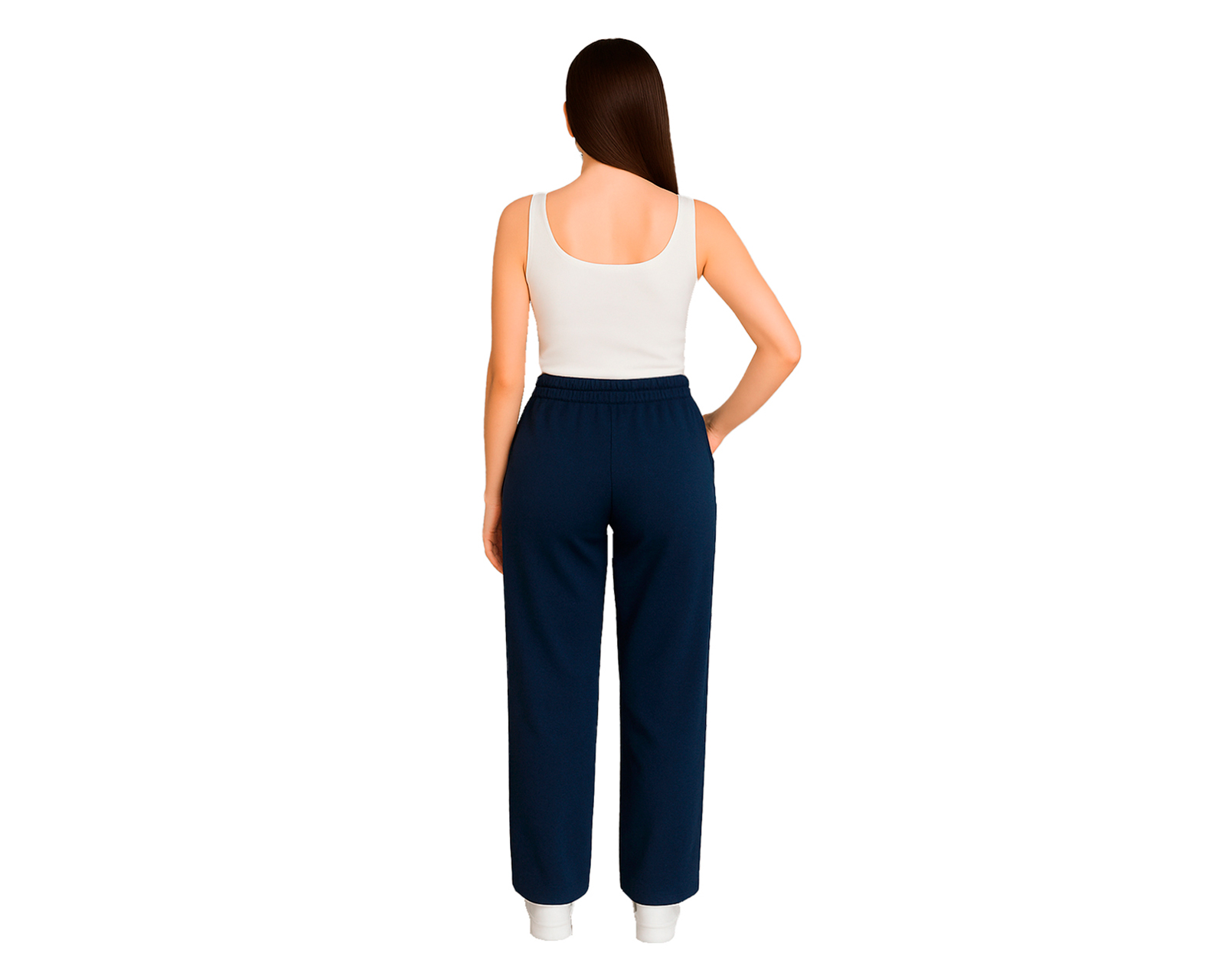 Foto 3 pulgar | Pantalón Deportivo Para Mujer Ocean Point  De Pierna Ancha Color Sólido