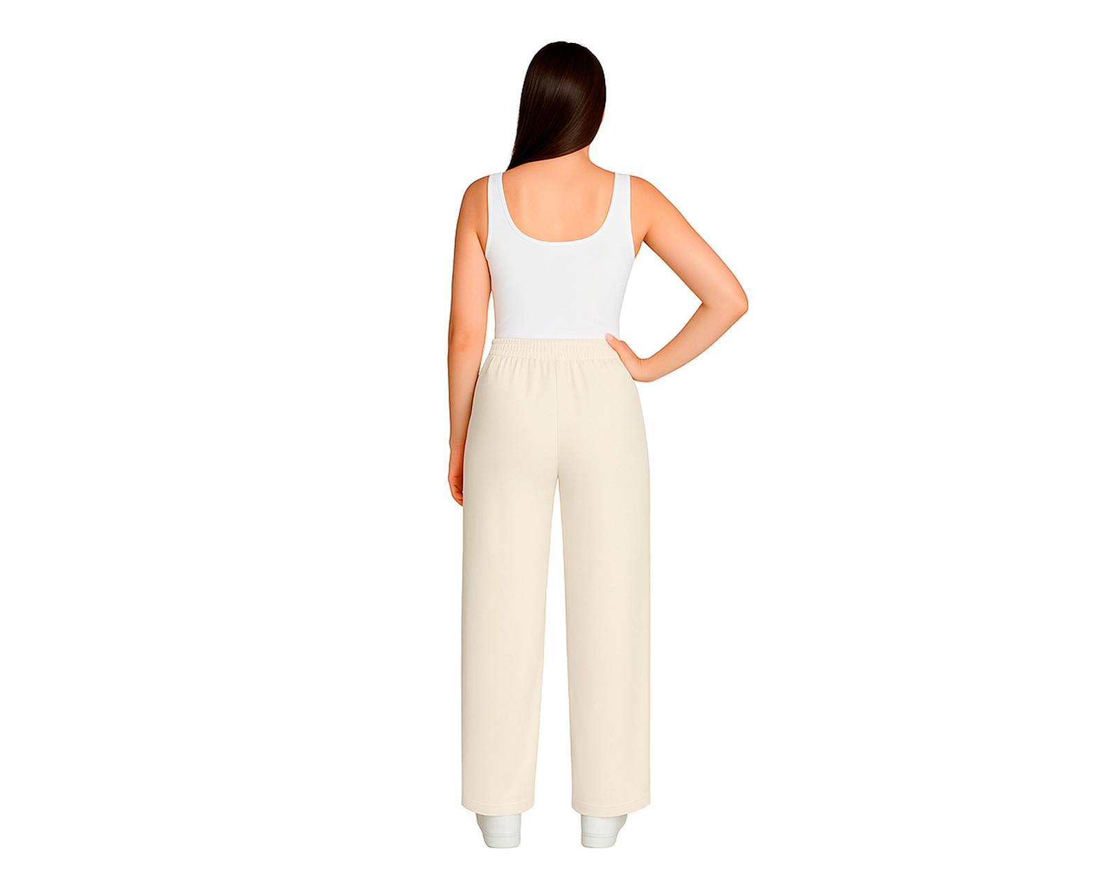 Foto 3 pulgar | Pantalón Deportivo Para Mujer Ocean Point  De Pierna Ancha Color Sólido
