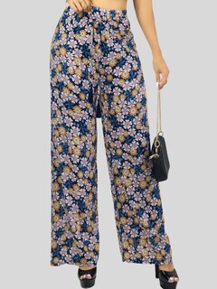Foto 6 | Pantalones Relajados Para Mujer Panta-1006 Diseño D17 Unico Wide Legs De Cintura Alta
