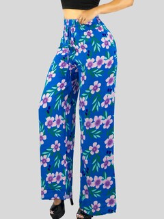 Foto 4 | Pantalones Relajados Para Mujer Panta-1006 Diseño D14 Unico Wide Legs De Cintura Alta