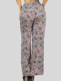 Foto 5 | Pantalones Relajados Para Mujer Panta-1006 Diseño D12 Unico Wide Legs De Cintura Alta