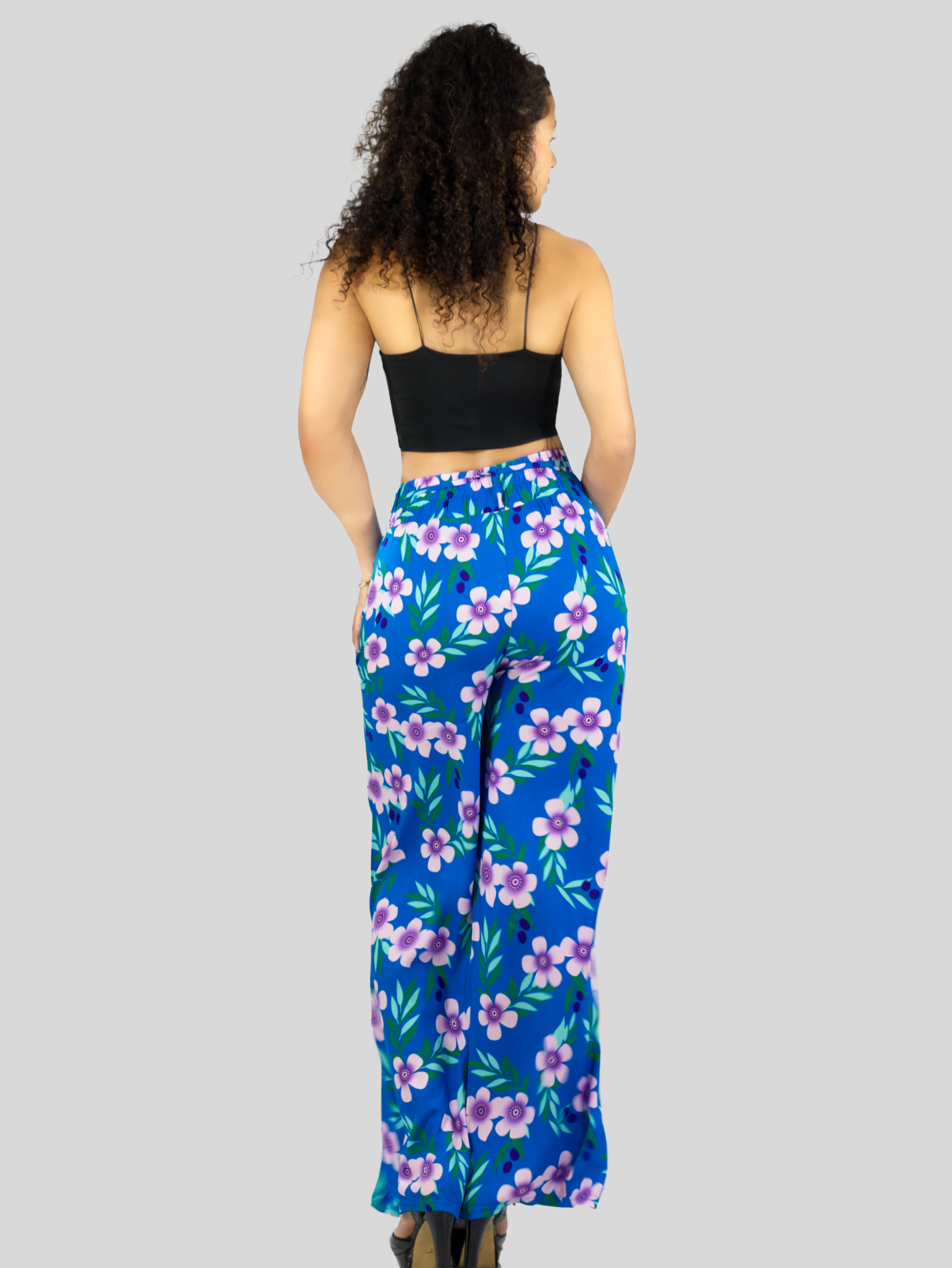 Foto 4 pulgar | Pantalones Relajados Para Mujer Panta-1006 Diseño D14 Unico Wide Legs De Cintura Alta