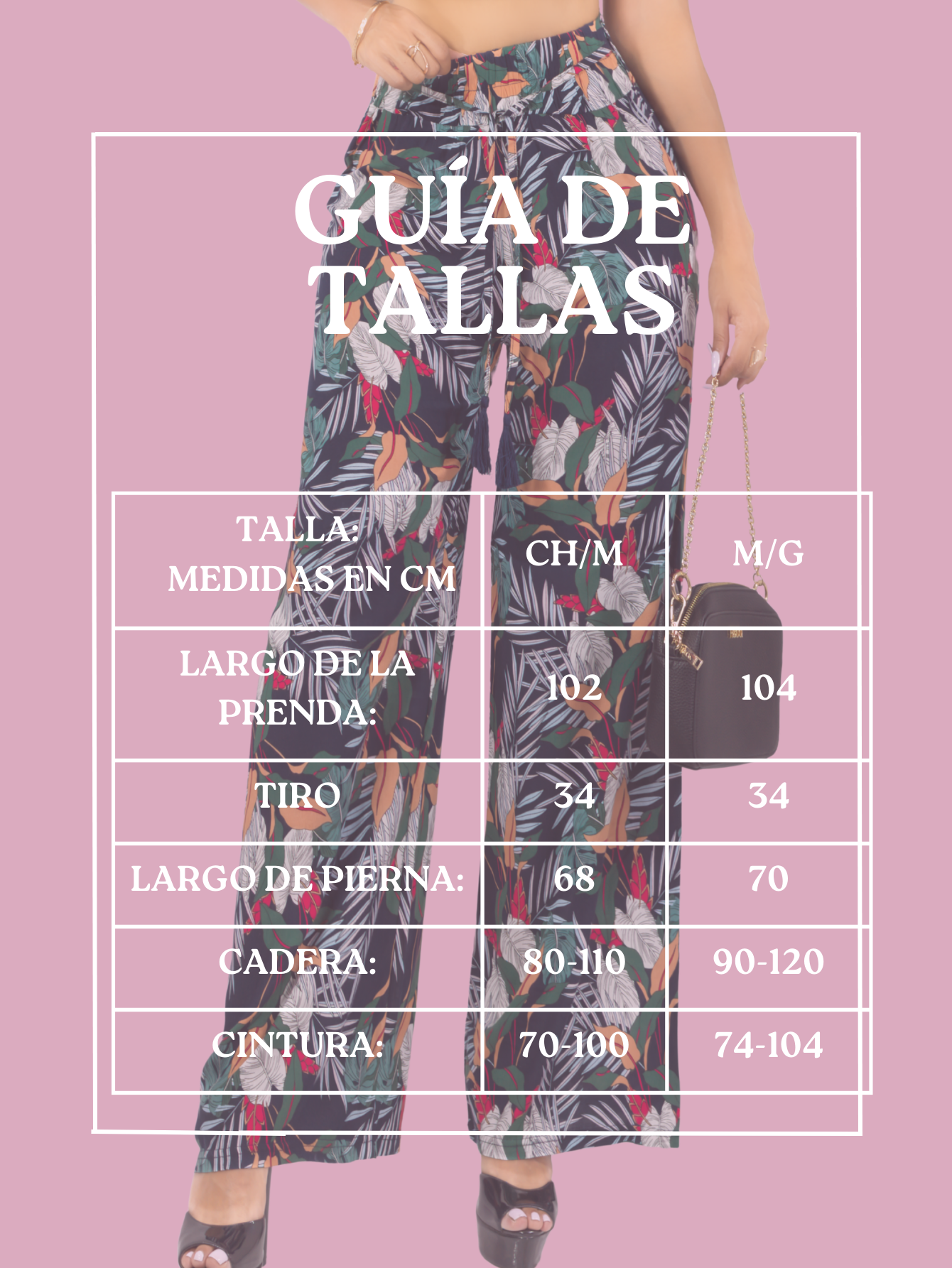 Foto 8 pulgar | Pantalones Relajados Para Mujer Panta-1006 Diseño D14 Unico Wide Legs De Cintura Alta