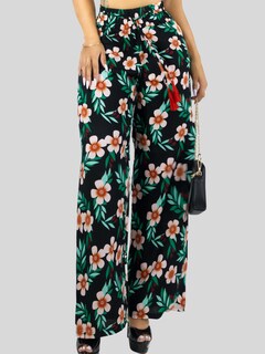Foto 6 | Pantalones Relajados Para Mujer Panta-1006 Diseño D11 Unico Wide Legs De Cintura Alta