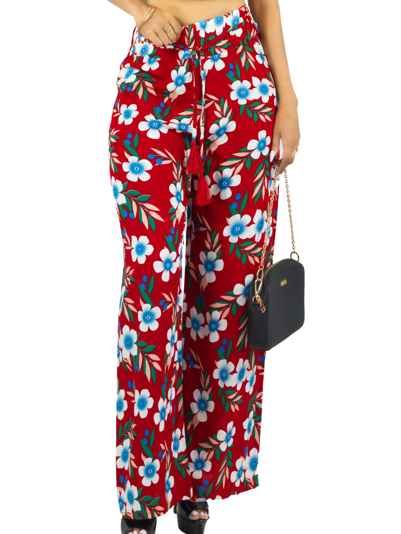 Foto 2 pulgar | Pantalones Relajados Para Mujer Panta-1006 Diseño D15 Unico Wide Legs De Cintura Alta