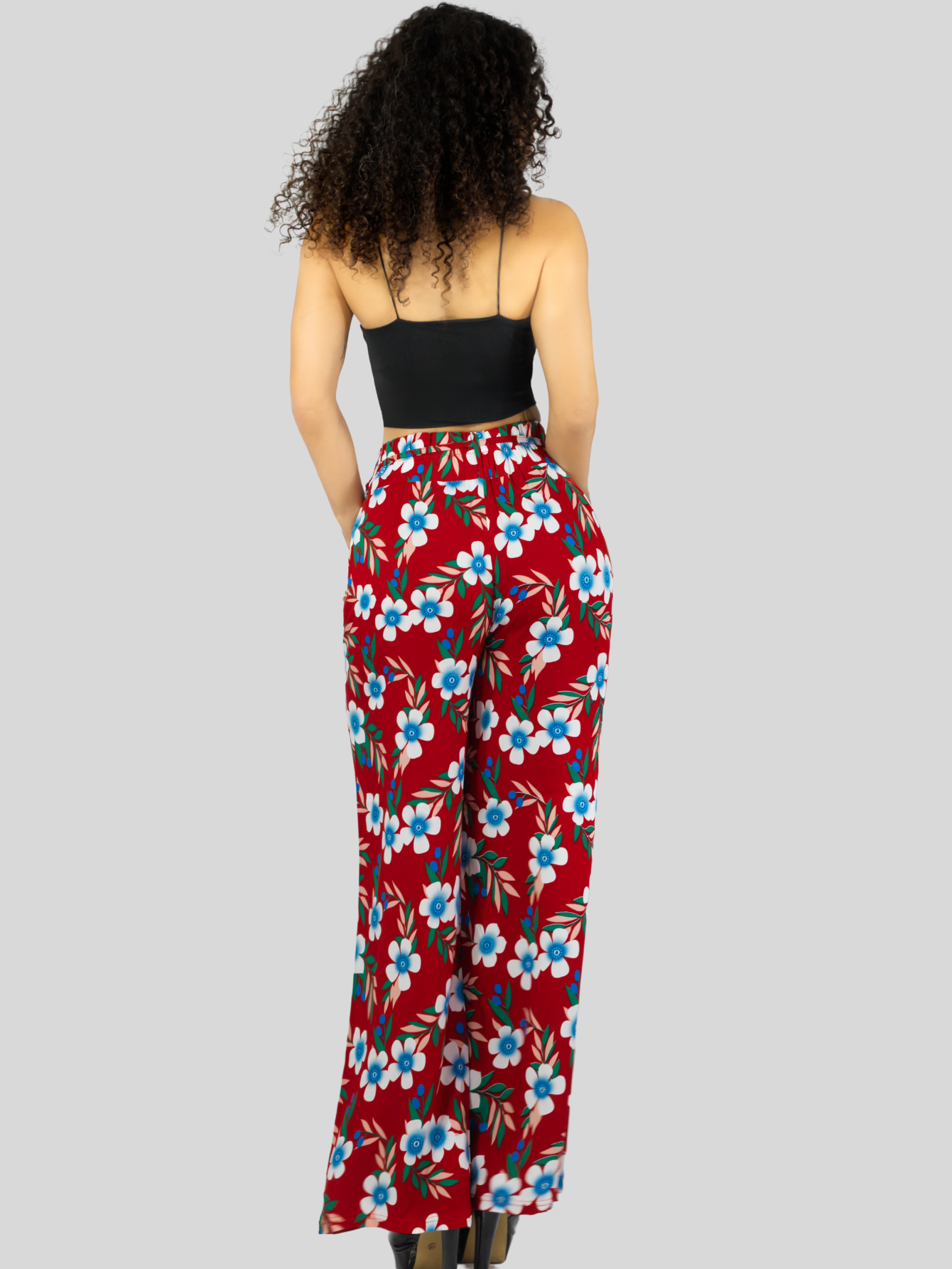 Foto 4 pulgar | Pantalones Relajados Para Mujer Panta-1006 Diseño D15 Unico Wide Legs De Cintura Alta