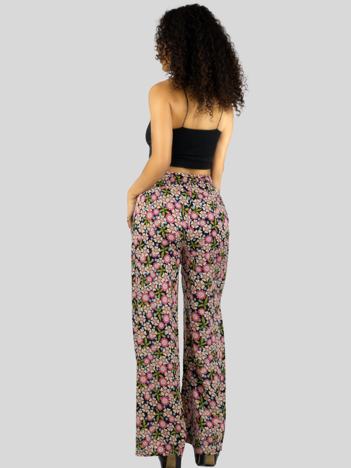 Foto 4 pulgar | Pantalones Relajados Para Mujer Panta-1006 Diseño D13 Unico Wide Legs De Cintura Alta