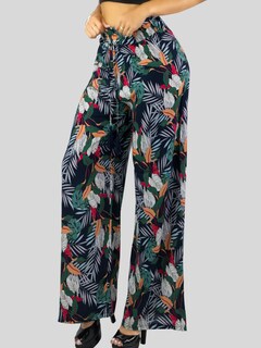 Foto 4 | Pantalones Relajados Para Mujer Panta-1006 Diseño D10 Unico Wide Legs De Cintura Alta