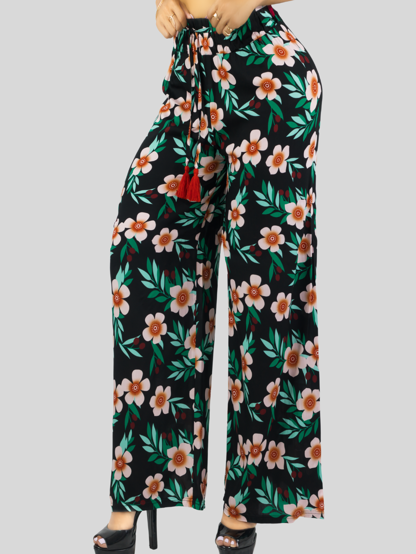 Foto 5 pulgar | Pantalones Relajados Para Mujer Panta-1006 Diseño D11 Unico Wide Legs De Cintura Alta