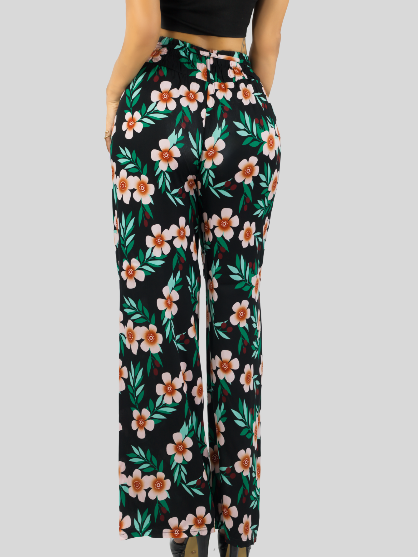 Foto 6 pulgar | Pantalones Relajados Para Mujer Panta-1006 Diseño D11 Unico Wide Legs De Cintura Alta