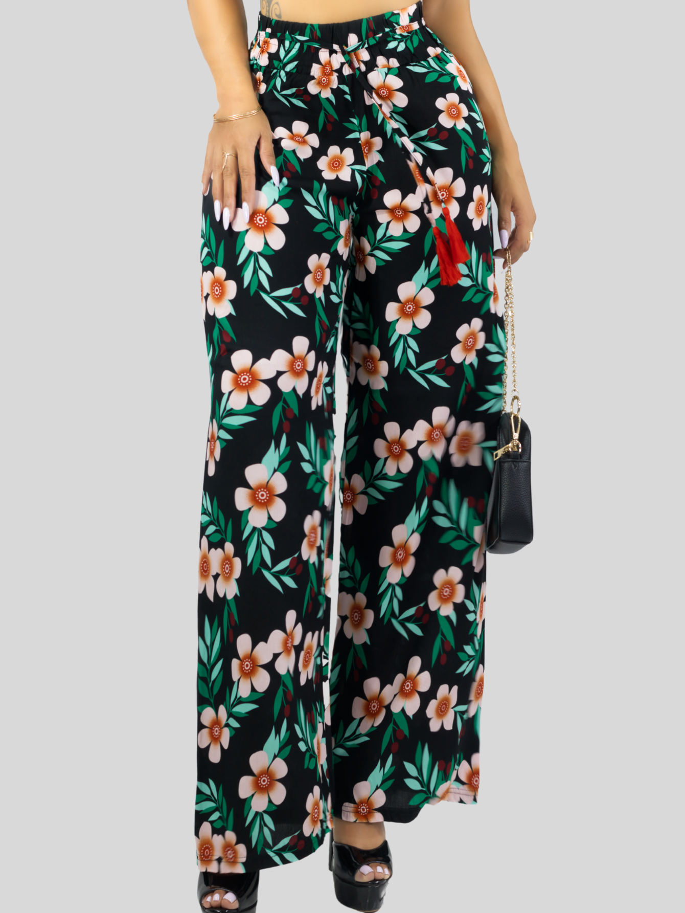 Foto 7 pulgar | Pantalones Relajados Para Mujer Panta-1006 Diseño D11 Unico Wide Legs De Cintura Alta