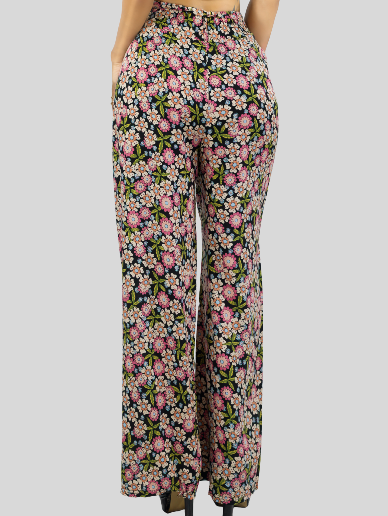 Foto 6 pulgar | Pantalones Relajados Para Mujer Panta-1006 Diseño D13 Unico Wide Legs De Cintura Alta