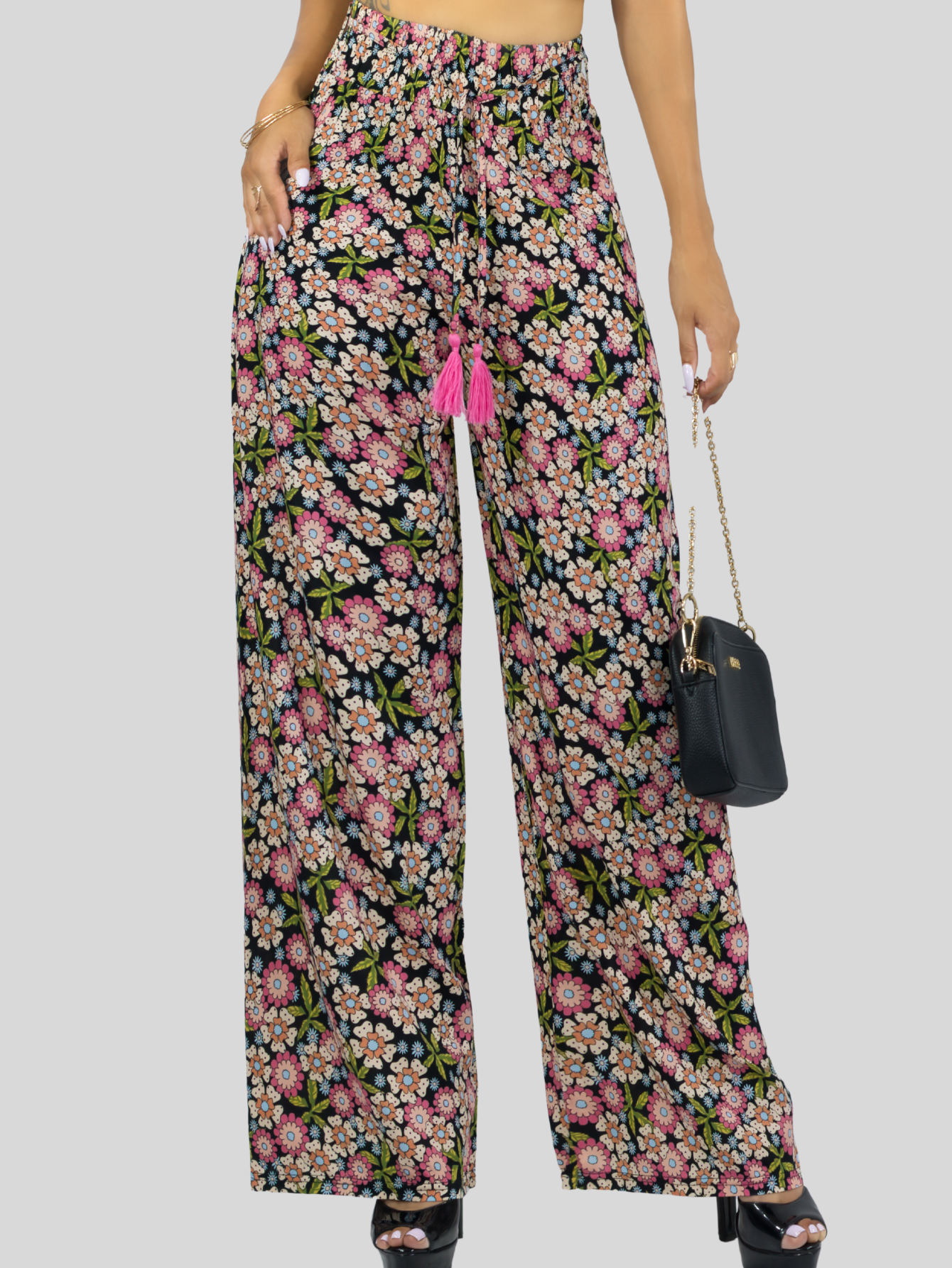 Foto 7 pulgar | Pantalones Relajados Para Mujer Panta-1006 Diseño D13 Unico Wide Legs De Cintura Alta