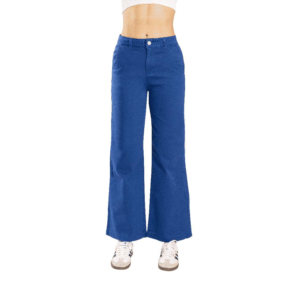 Foto 1 | Pantalon Wide Leg 9533 Azul
