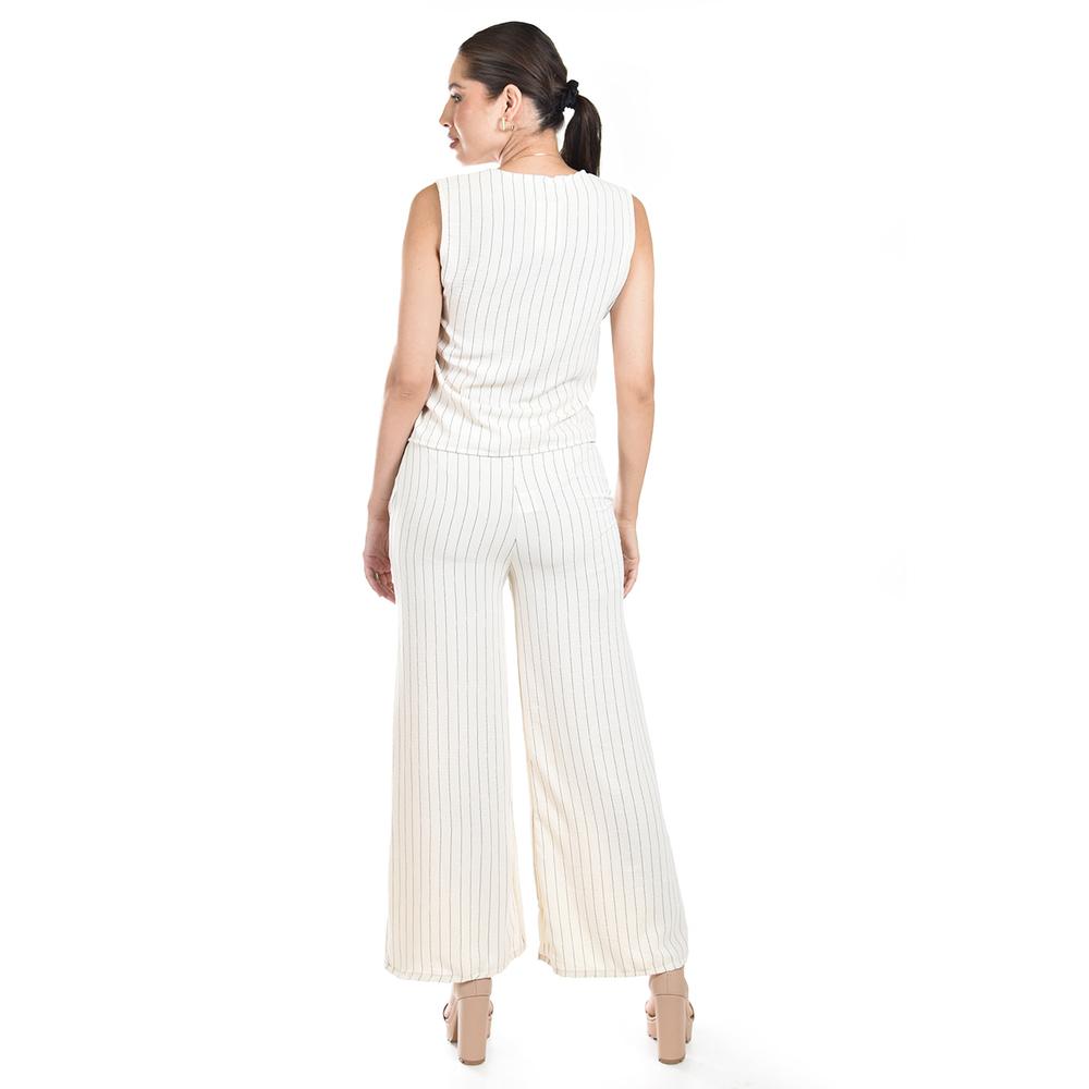 Foto 3 | Set Chaleco Y Pantalon A Rayas Roman Fashion / Juvenil, 5073 (arena Lineas) Beige